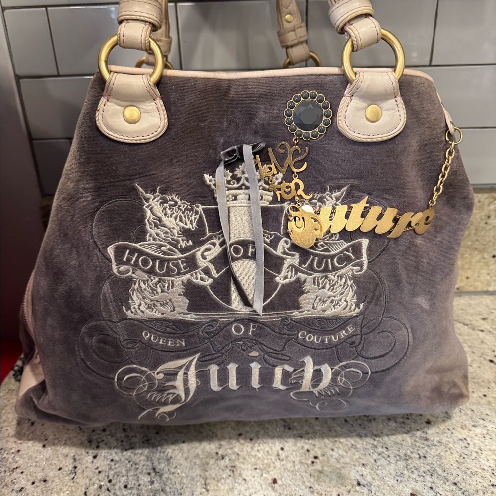 RARE VINTAGE JUICY COUTURE SHOULDER BAG Y2K VELVOUR